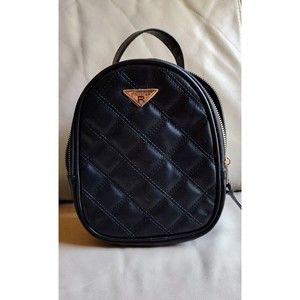 Rampage Backpack Women Mini Black Nylon Adjust Straps Lined Shoulder Bag